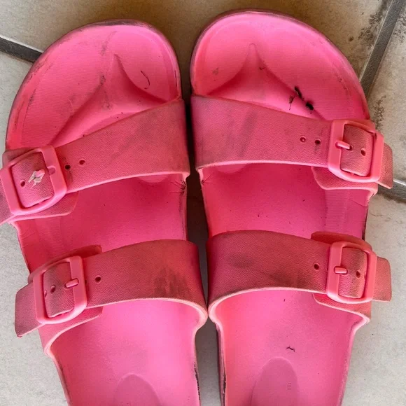 Pink Double Strap Sandals - Picture 6 of 9